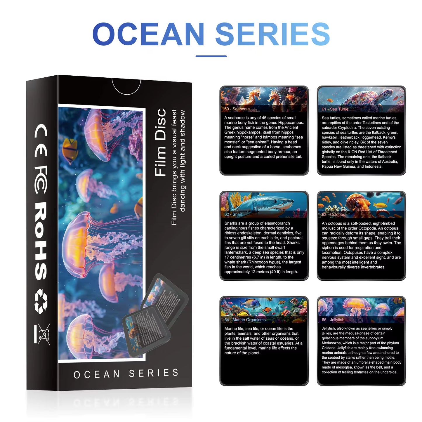 Galaxy Projection Film Set – 6 Starry Sky Themes (Projector Not Included)