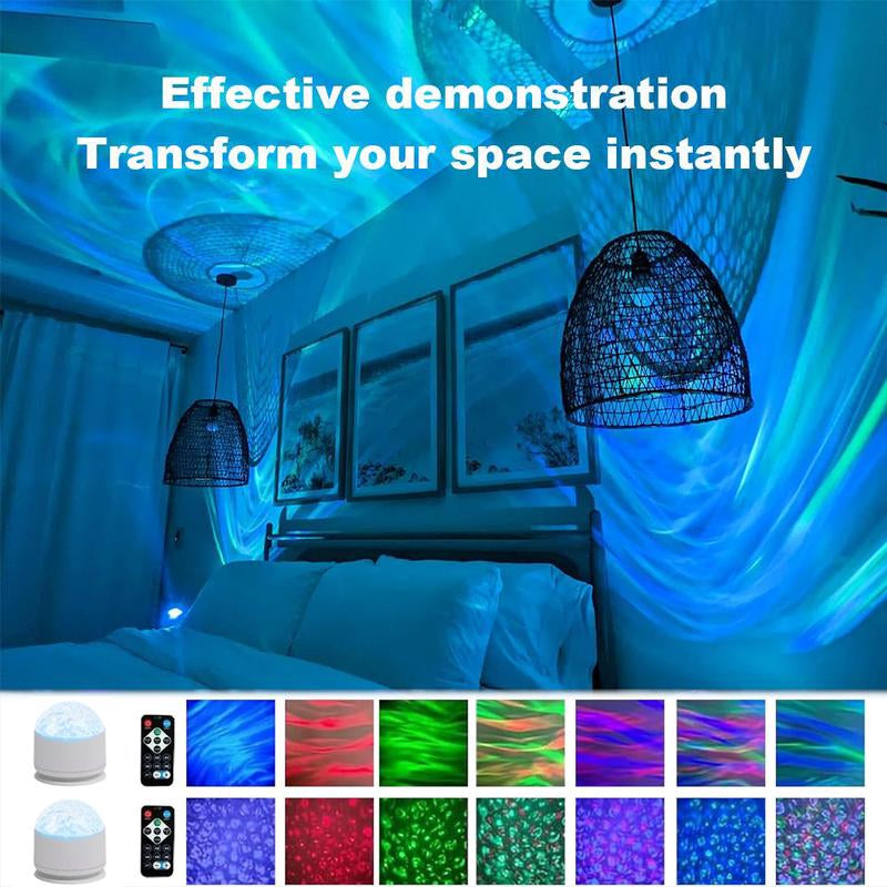 Wave Projector Light & Music Sync Star