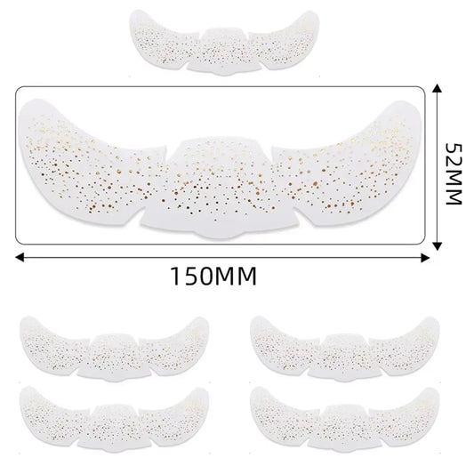 6Pcs Hot Stamping Freckles Makeup Patches Metallic Radiation Golden Silver Fake Freckles Temporary Tattoo Stickers Face Makeup