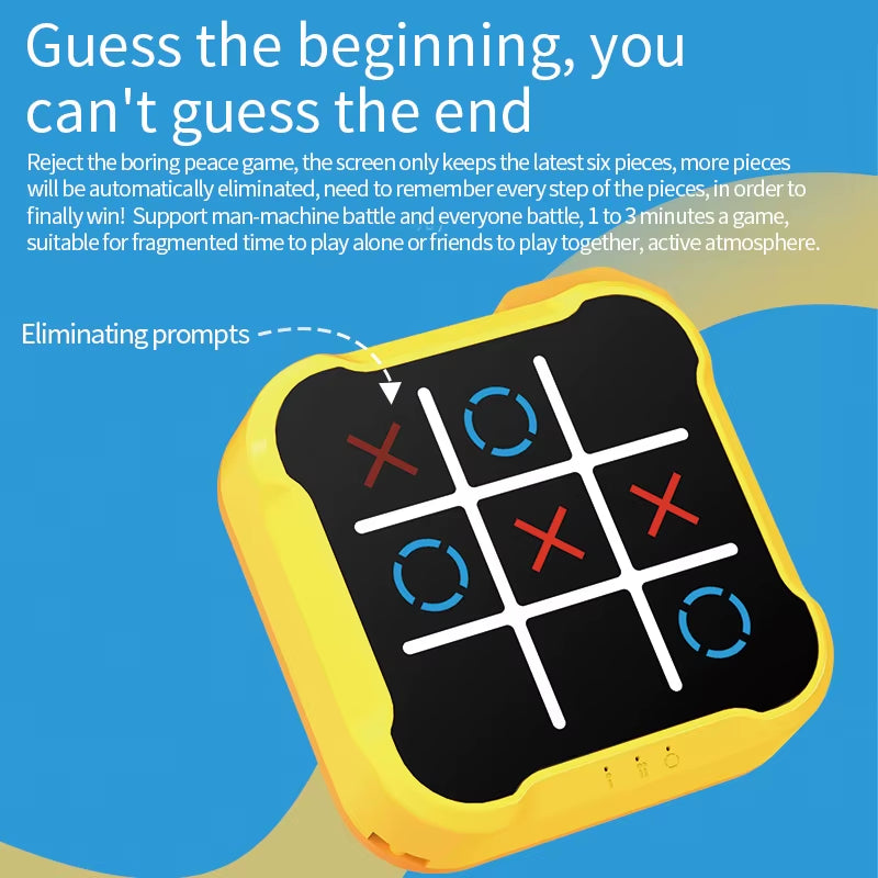 Electronic Tic-Tac-Toe Puzzle Game Console
