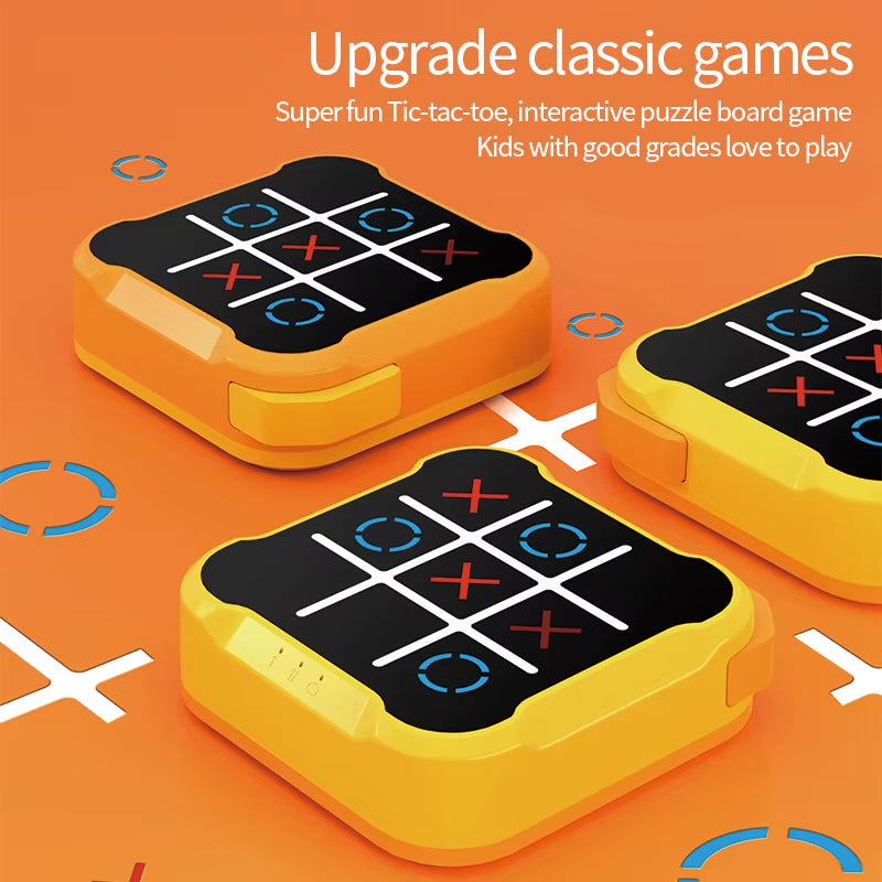 Electronic Tic-Tac-Toe Puzzle Game Console