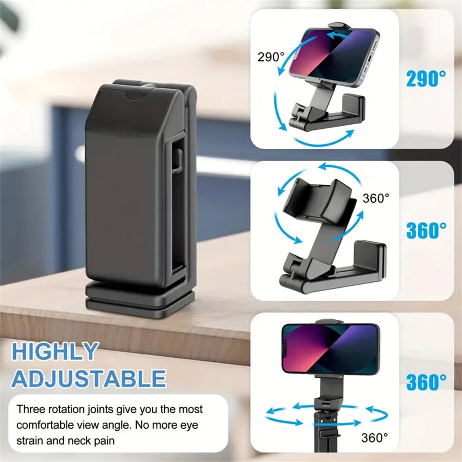 Foldable Airplane Phone Holder – Adjustable Travel Stand