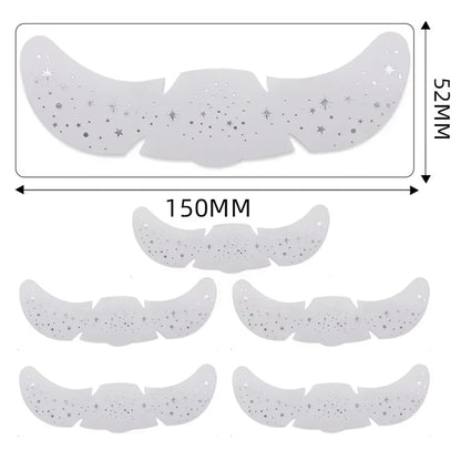 6Pcs Hot Stamping Freckles Makeup Patches Metallic Radiation Golden Silver Fake Freckles Temporary Tattoo Stickers Face Makeup